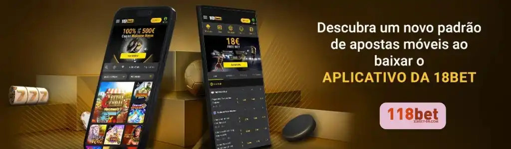 Tela de introdução do 118BET app
